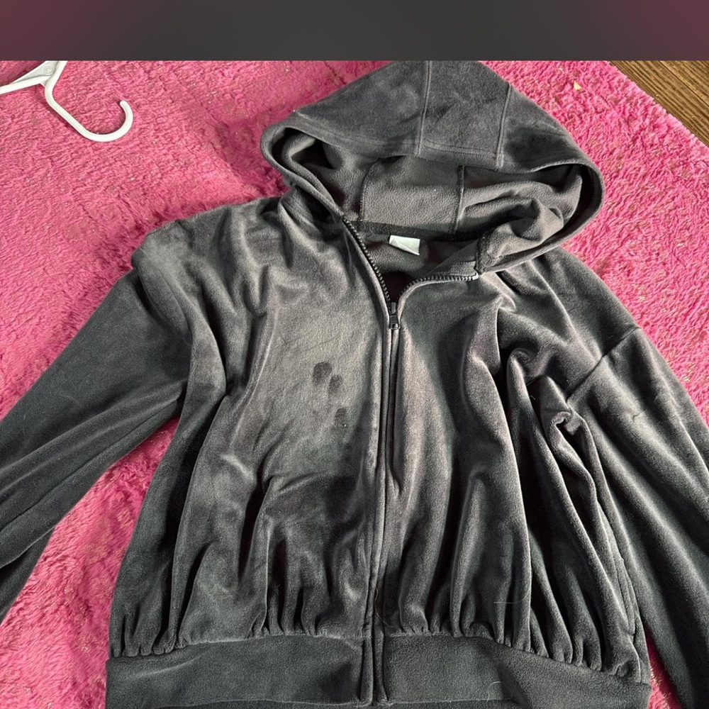 Wonder Nation Charcoal Zip-Up Hoodie